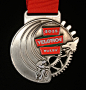 OFFICIAL 2015 VELOTHON WALES MEDAL : This is my winning design entry for the 2015 Velothon Wales Medal Design competition. My medal design was one of three to be shortlisted for online public voting. By over 1000 votes, this medal design was chosen to be 