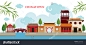 唐人街建筑和公园,旅游,小镇,传统文化-建筑物/地标,公园/户外-海洛创意(HelloRF)-Shutterstock中国独家合作伙伴-正版素材在线交易平台-站酷旗下品牌