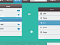 Dribbble - Uikit (comparison) by Rovane Durso