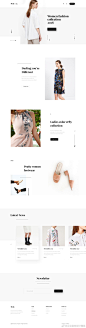 一款极简风格的女装电商网页设计作品 Myla by Jabel Ahmed #网页设计# ​​​​