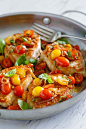 Sauté Pork with Tomatoes - tender and juicy pork cutlet with lots of tomatoes and garlic. So easy and perfect for busy weeknight dinner | rasamalaysia.com