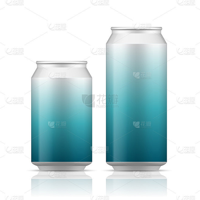 白色可以矢量视觉，理想的啤酒，啤酒，酒精...