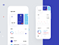 Banking app statistics ecommerce finance graphics app cuberto card bank sketch charts ux ui