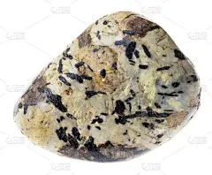 在磨光的山石和霞石岩石中形成的霓石