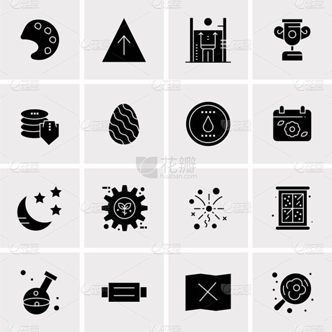 set 16 universal icons business