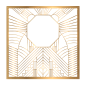 盖茨比香槟金欧式复古字母边框纹理免抠图案 AI矢量 (81)