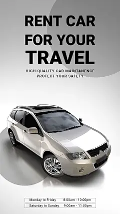 Car Rental Services Promo Advertising Ecommerce Story