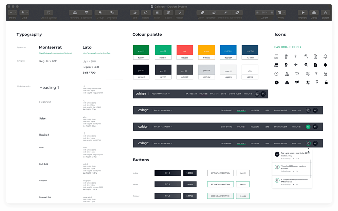 Detail of design sys...