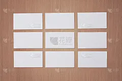 带有柔和阴影的空白名片