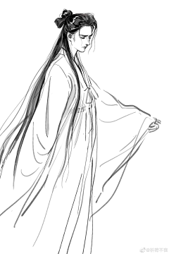 煮酒少侠采集到Ancient style line draft