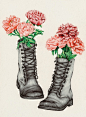 Shoe Bouquet ~ 插画 By Peony Yip