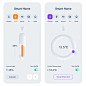 4屏新拟态智能家居遥控控制器UI设计套件模板 Neumorphism UI KIT figma