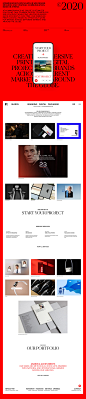 bold design kommigraphics minimal portfolio red studio typography   Web Design  Website