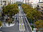 Redesign of the Passeig De St Joan Boulevard, Barcelona by architect Lola Domènech. Click image for full profile and   visit the slowottawa.ca boards >>   http://www.pinterest.com/slowottawa/    道路景观