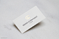 Luxe embossed with foil stamping business card - Grand Connaught | RockDesign Luxury Business Card Printing