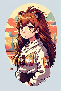 原创人物立绘插画素材女生人物插画手绘二次元