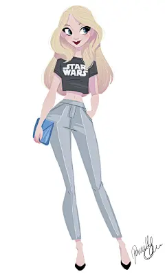 A fashionable Star War fan.