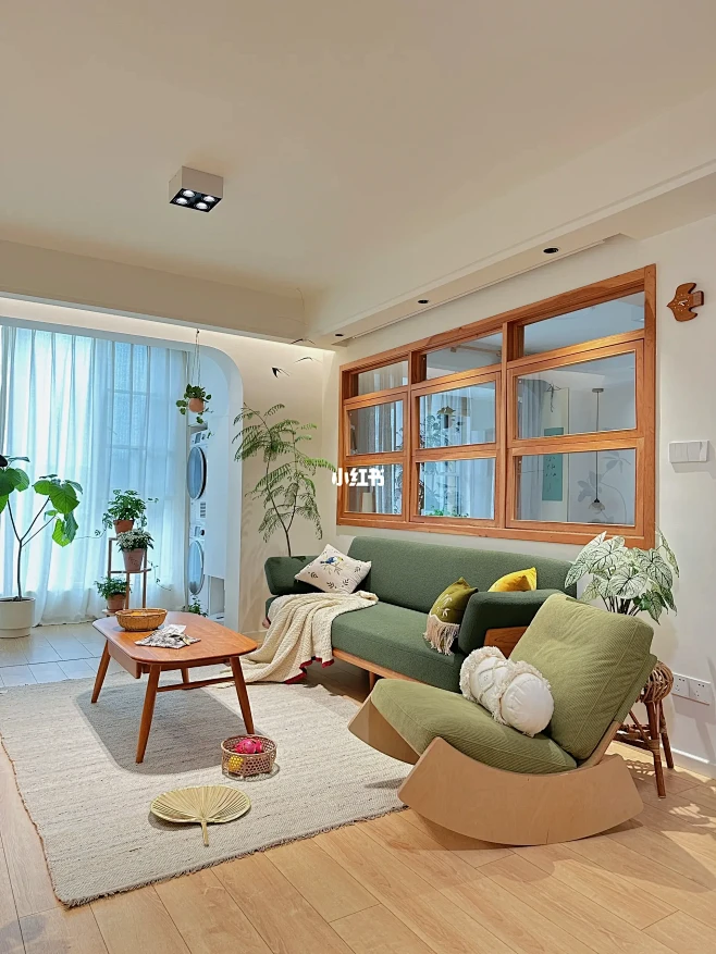 72m²森系原木风小家打工人躺平的快乐-花瓣网