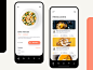 Restaurant Mobile Application UI restaurant app food application re-branding re-design 2020 2019 2018 resolve colorful design ux ui visual ios android hybrid interaction design motion design mobile phone icon design round button shape ui dashboard illustr