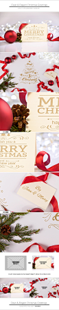 Clean & Elegant Christmas Greetings : Send awesome Christmas Greetings to your customers, family and friends!The set has many uses, social media headers (twitter, facebook covers…), hero images, party invitations, presentations, prints, newsletters, b