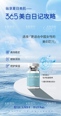 W七禾采集到美白海报