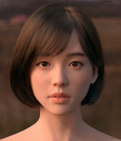 Hayate小风采集到3d女模型