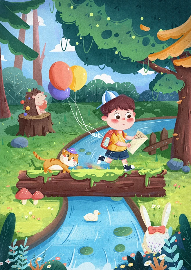 儿童插画｜大场景小结