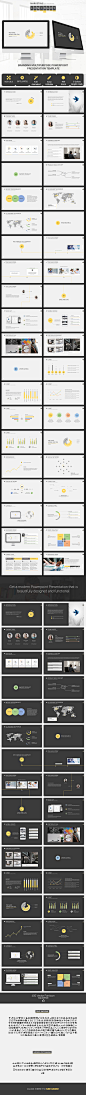 Luminary Presentation template : Get a modern Powerpoint Presentation that is beautifully designed and functional. This slides comes with infographic elements, charts graphs and icons.