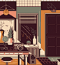 SMART HOME : Editorial Design and Illustrations for the German Magazine »DER SPIEGEL Wissen« (The Digital Life). The special feature consists of three articles about our smart living and how this will influence us in future.