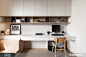 home office white grey and modern: 