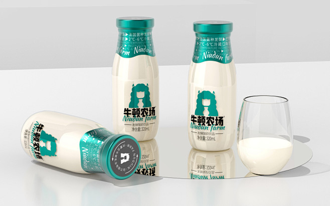 【氙品牌】牛顿农场酸奶饮品饮料全系列包装...