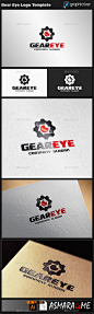 齿轮眼睛标志——抽象标志模板Gear Eye Logo - Abstract Logo Templates汽车、汽车、眼睛,设备,机器,修改,服务,技术,转起来,视野 automotive, car, eye, gear, machine, modification, ride, service, tech, tne up, vision