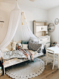 Boho and vintage heaven of a kids room