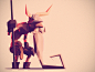 Low Poly - Characters : low poly character design