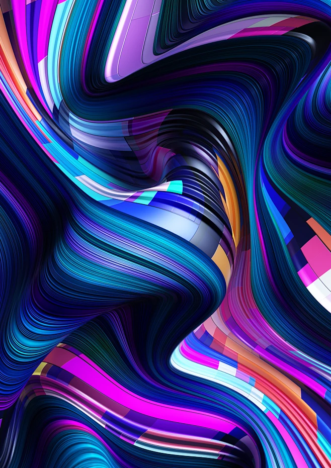 Gradient Flow Lines : Exploration of Gradient Lines-花瓣网