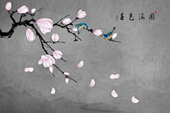 高端壁画图册采集到中式花鸟
