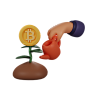 Crypto Investment 3D Illustration