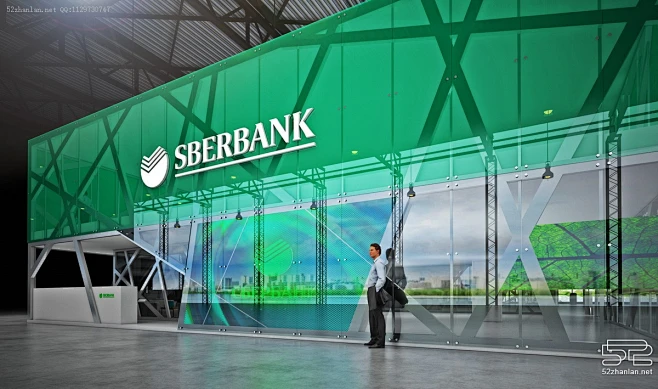 【Sberbank】展台设计分享 - 52展览设计