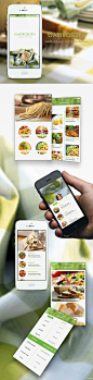 iOS7美食APP UI设计 #APP#