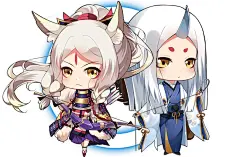 阴阳师手游 白狼 同人图 插画 壁纸 | 白狼+妖琴师 | 半次元-第一中文COS绘画小说社区