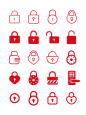 锁安全矢量图标同心锁爱心AI密码锁_41170413_2