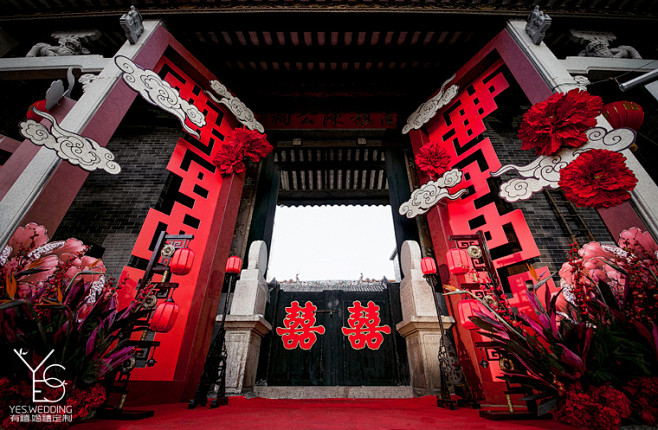中式婚礼祠堂婚礼入口