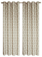 Celine Curtain Panel 2-Pack, Taupe, 54"x84" transitional-curtains