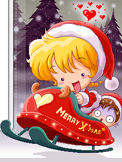 最新圣诞节动态可爱壁纸3