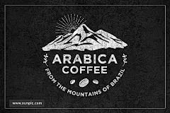 咖啡、咖啡店徽标设计模板 Badges for Coffee Collections 设计模板 