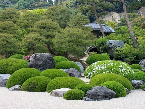 Japanese garden at a...
