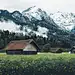 General 2000x1332 mountains house trees plants flowers clouds landscape