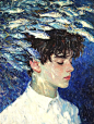 油画｜深海少年 - 小红书