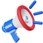 Megaphone 3D Icon