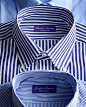 Luxury shirting from Ralph Lauren Purple Label. The foundation of a well-tailored wardrobe.
